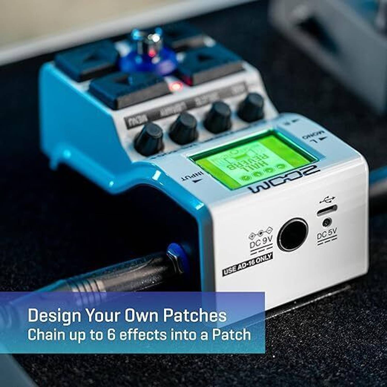 ZOOM MS-50G+ MultiStomp Guitar Effects Pedal Guitar Processor