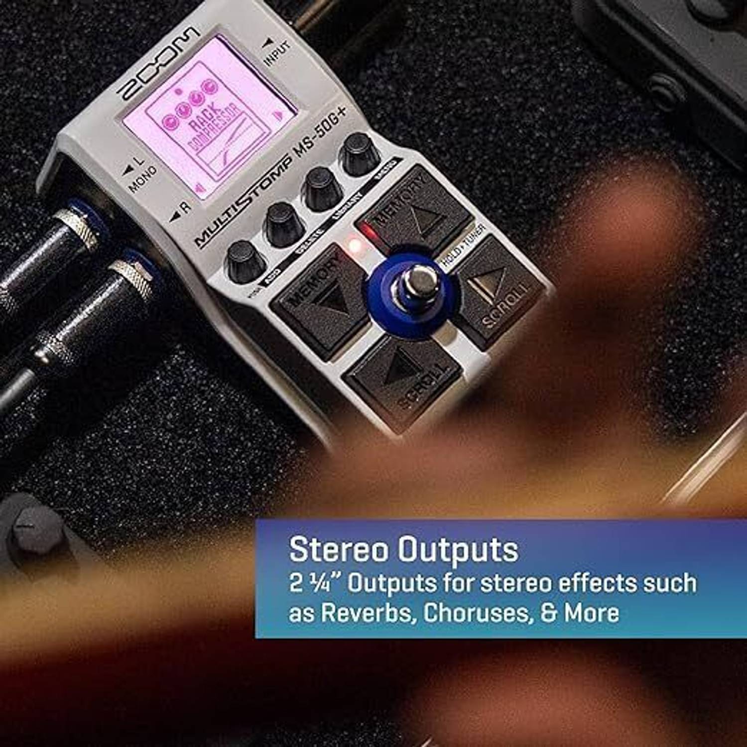 ZOOM MS-50G+ MultiStomp Guitar Effects Pedal Guitar Processor