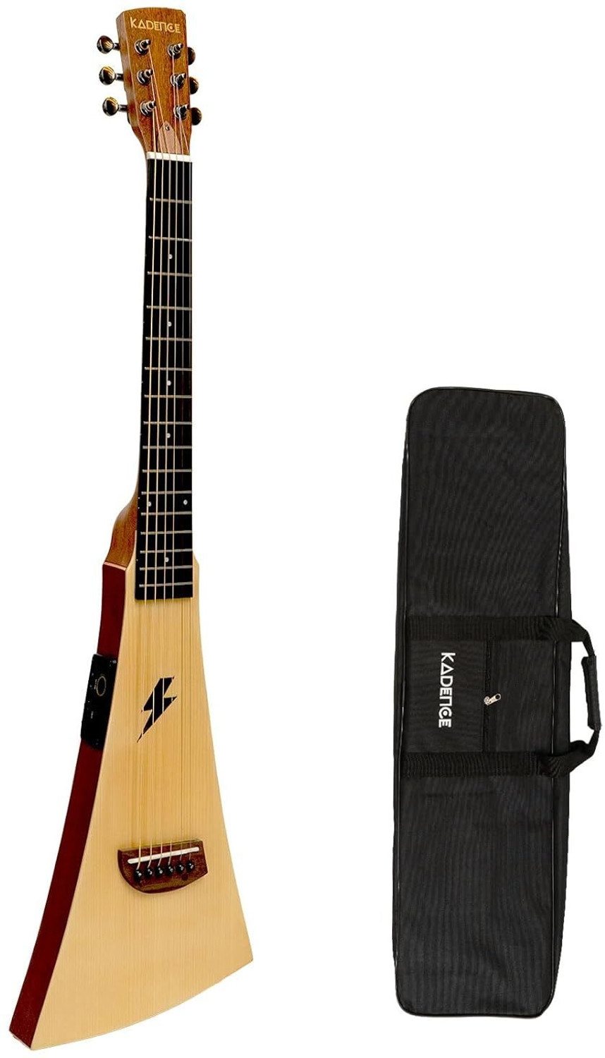 Image of KADENCE WNE01 Travel Guitar Mahogany Mahogany Right Hand Orientation