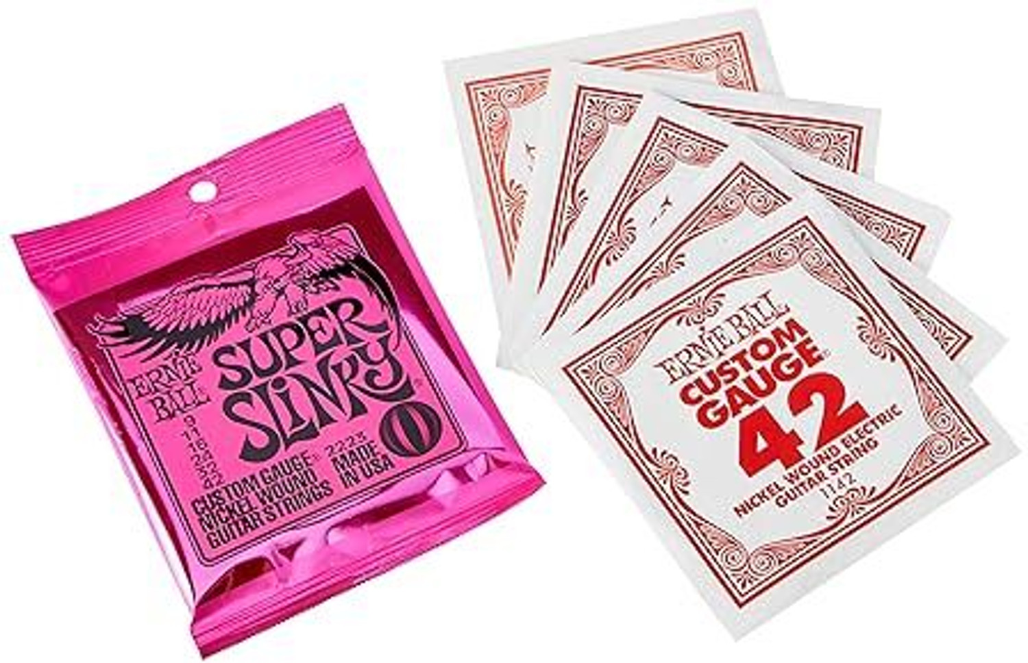 Image of ERNIE BALL Electric Guitar Strings Super Slinky 9-42 Guitar String