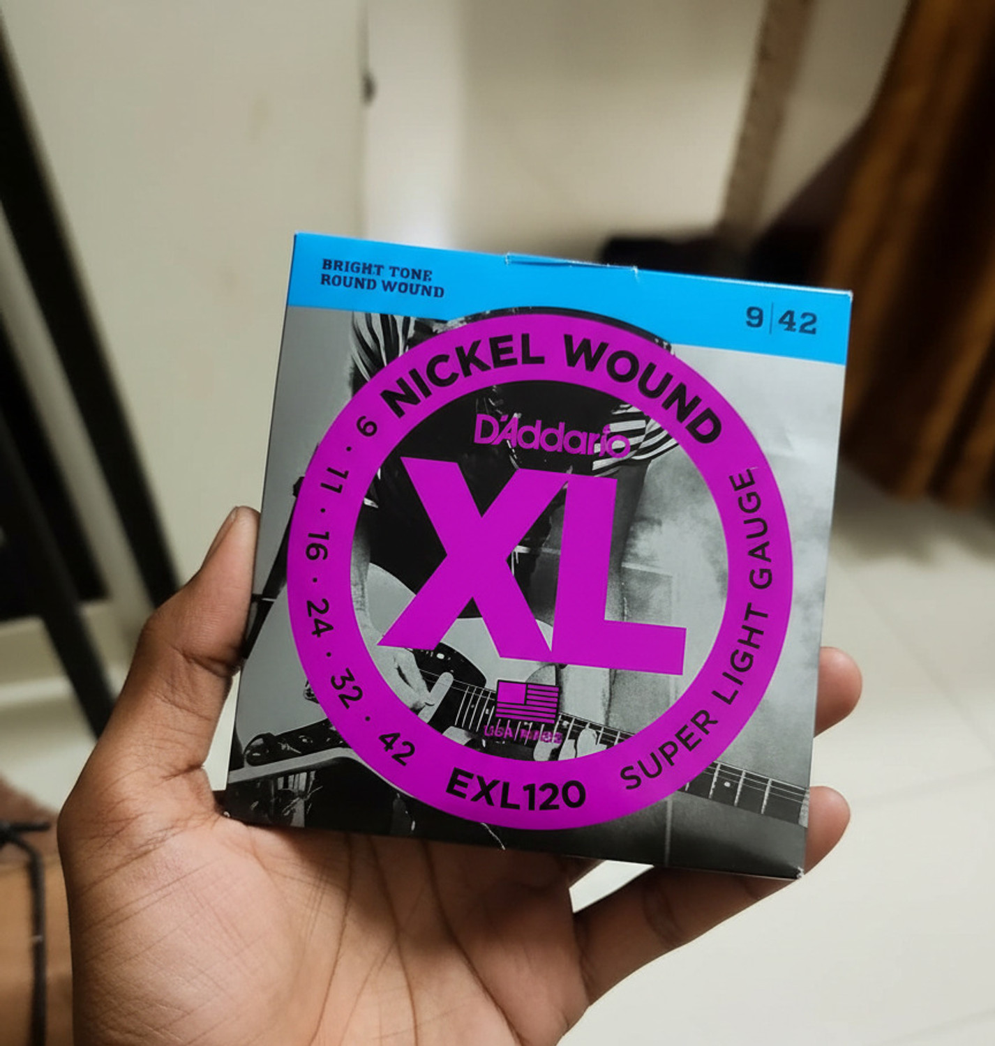 Image of D'ADDARIO Electric EXL 120 Guitar String (6 Strings)