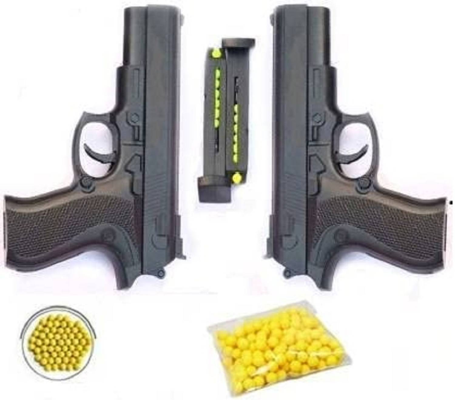 YAKKI Toy Guns for Boys 7 Yrs & Toy Gun for Kids with 50 Pcs 6mm Bullets pack of 2 Gun
