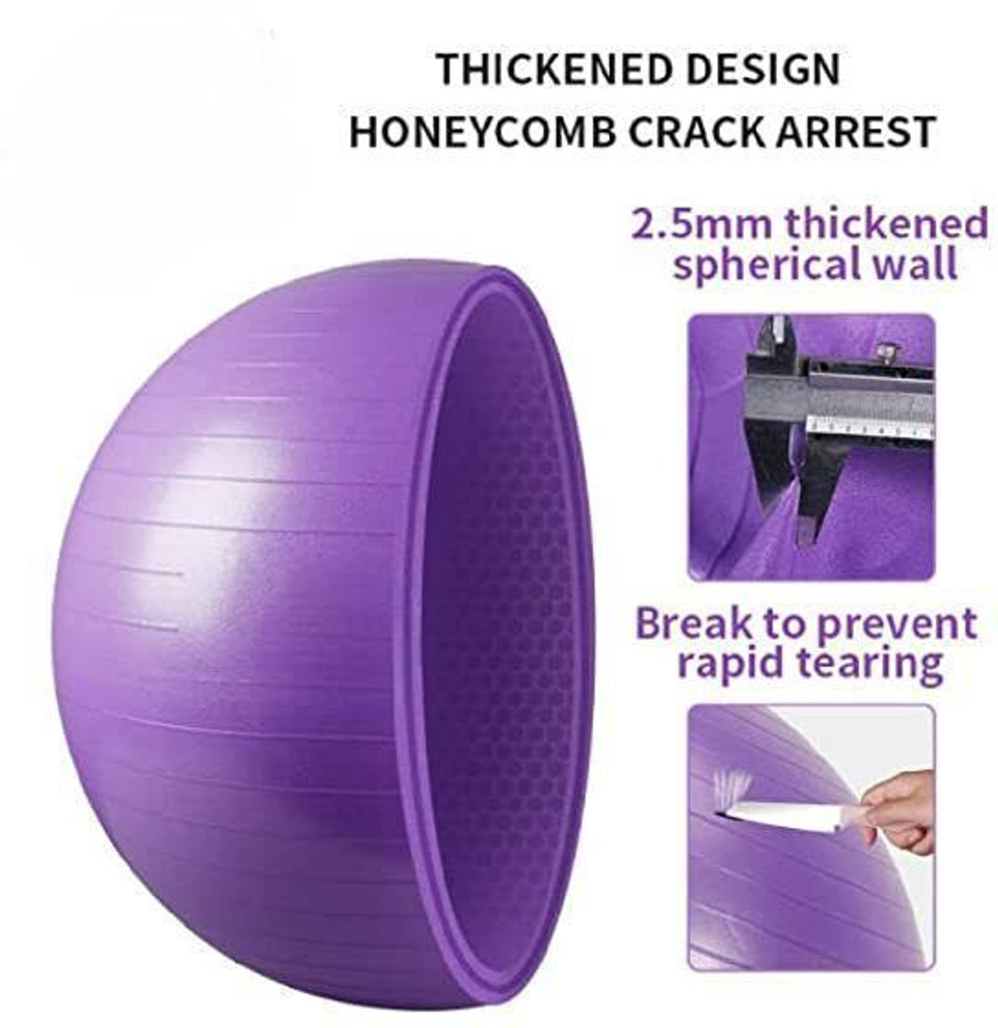 Image of FILIXTRUE Gym Ball Durable Balance Ball Ideal for Aerobic Exercise Men and Women (65 CM) Gym Ball