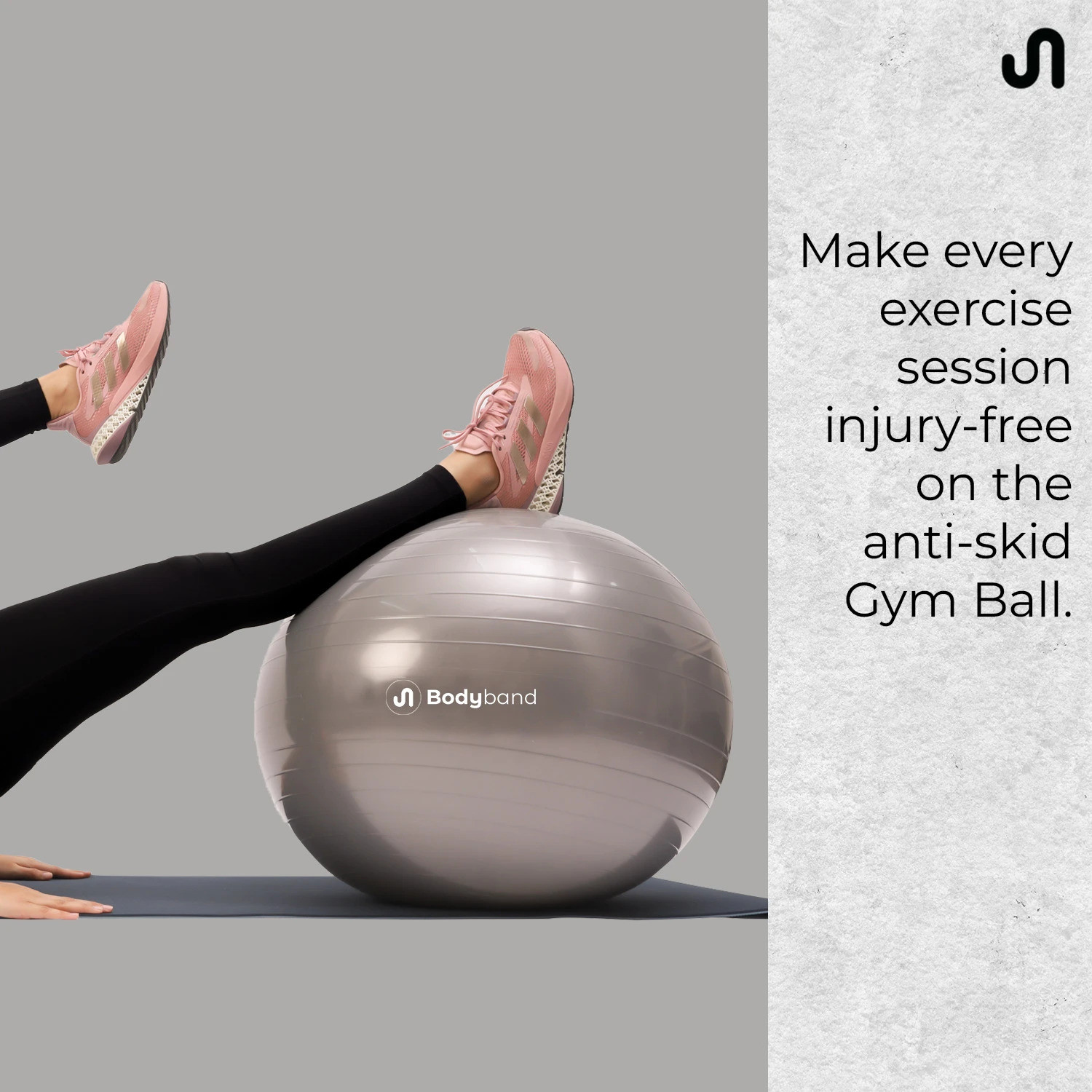 Image of BODYBAND Gym Ball for Men & Women Swiss Exercise Ball Yoga Ball Pregnancy Ball for Women Gym Ball