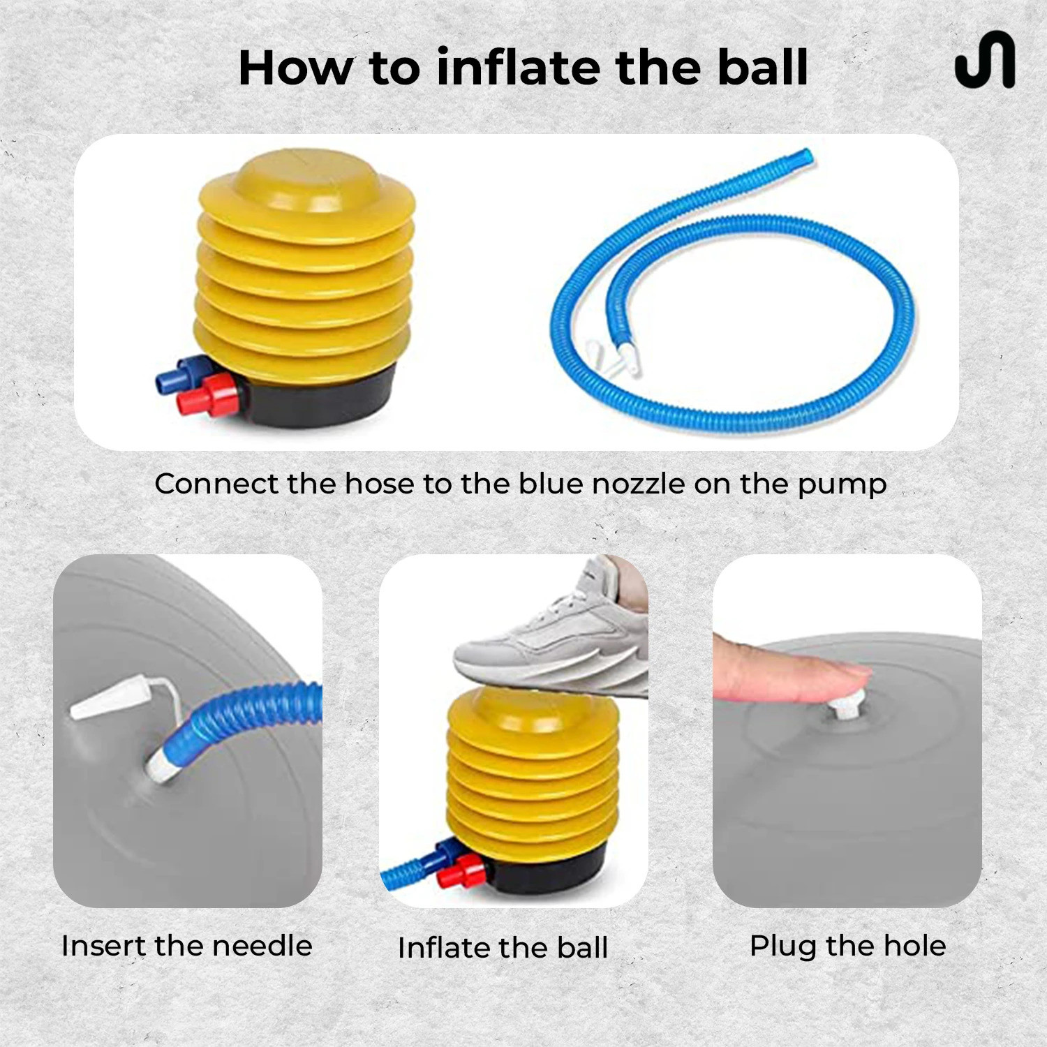 Image of BODYBAND Gym Ball for Men & Women Swiss Exercise Ball Yoga Ball Pregnancy Ball for Women Gym Ball