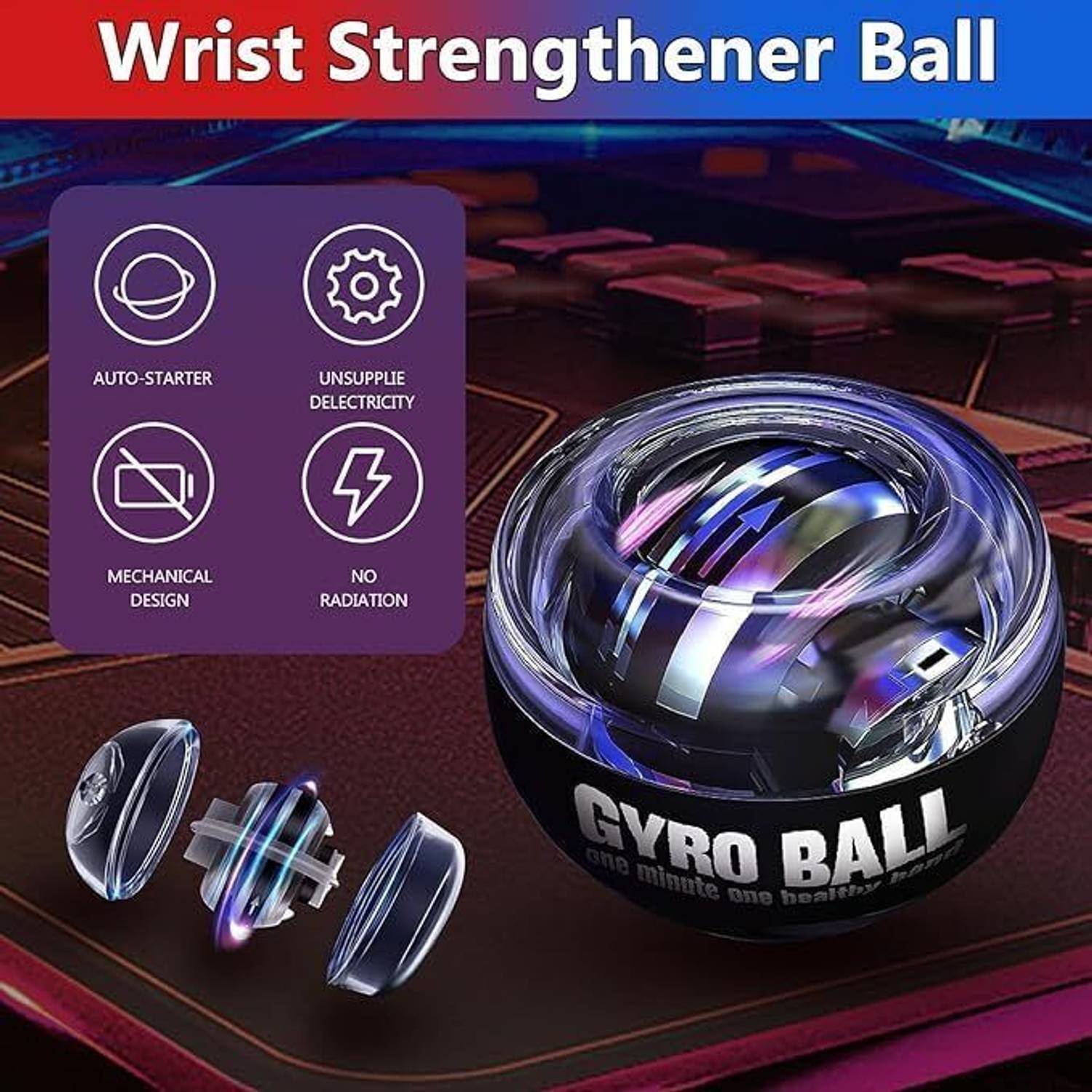 DV ENTERPRISE Gyro Ball Wrist Exerciser - Image 3