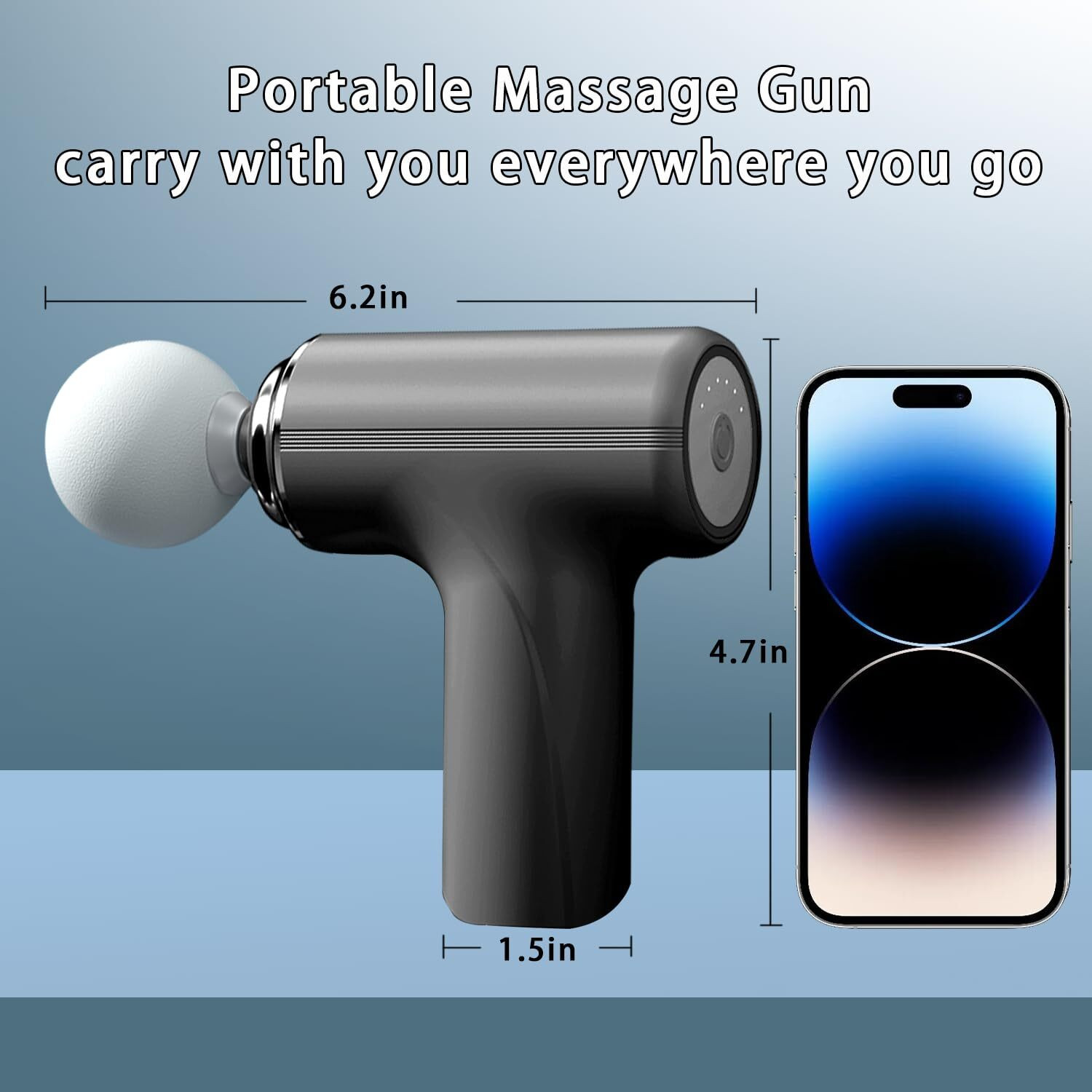 Image of JYORESHA Portable Massage Gun - Percussive Therapy Deep Tissue Massager for Muscle Inhaler