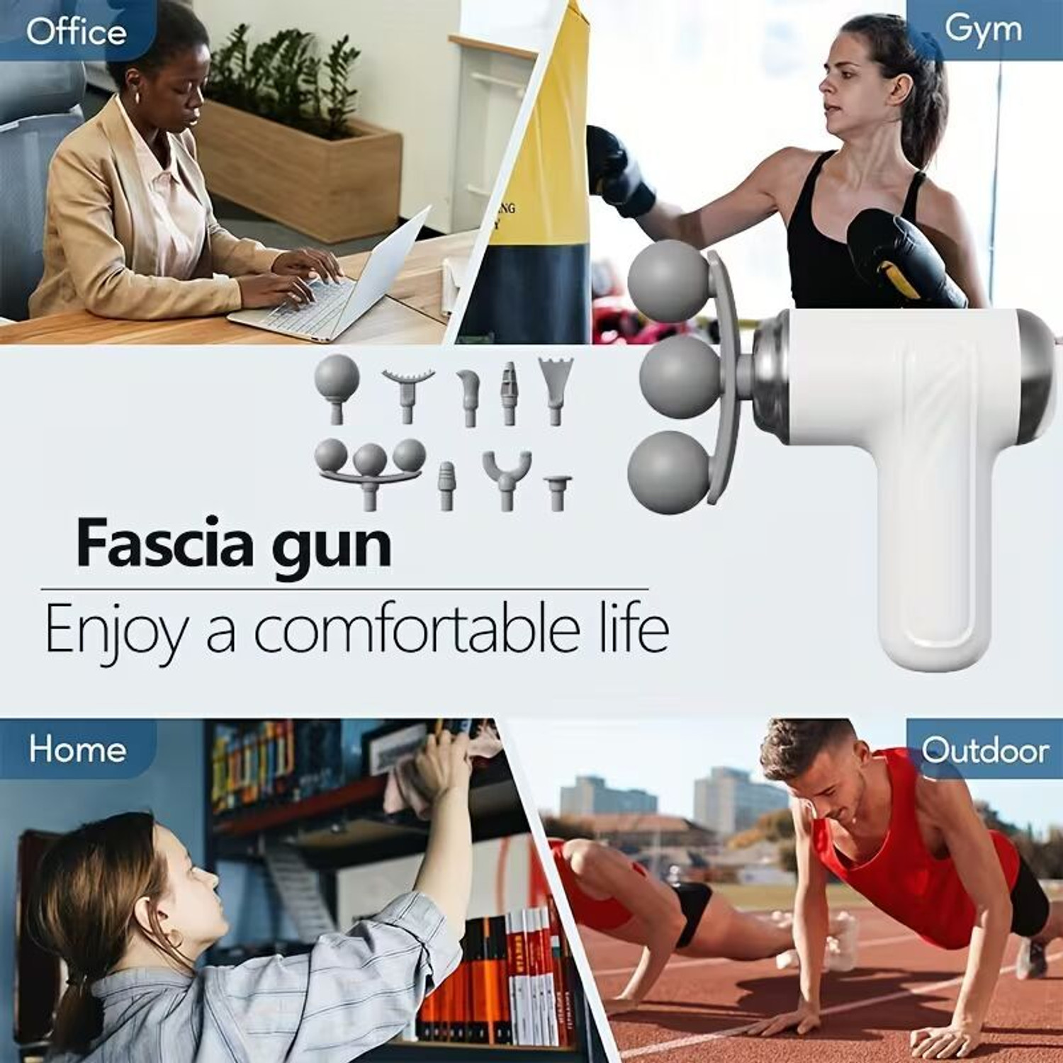 Image of Taxzilla Massage Gun Deep Tissue 6-Speed Portable Percussion Muscle Massager C1