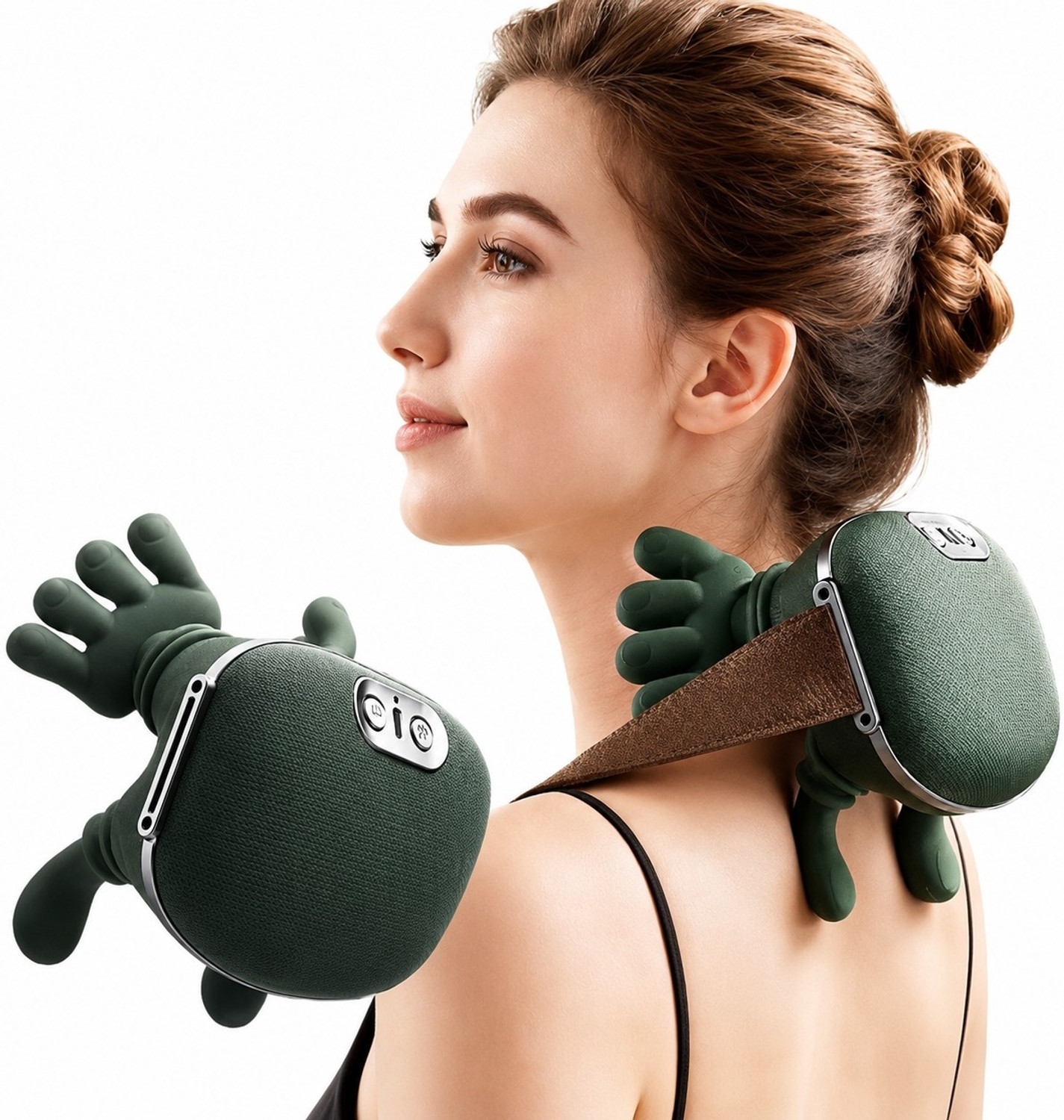 Image of Dazzel Flex Portable Wireless Body Massager for Neck, Shoulder, Back and Muscle Relaxation USB Head , Neck Messager, Electric Rechargeable Messager Massager