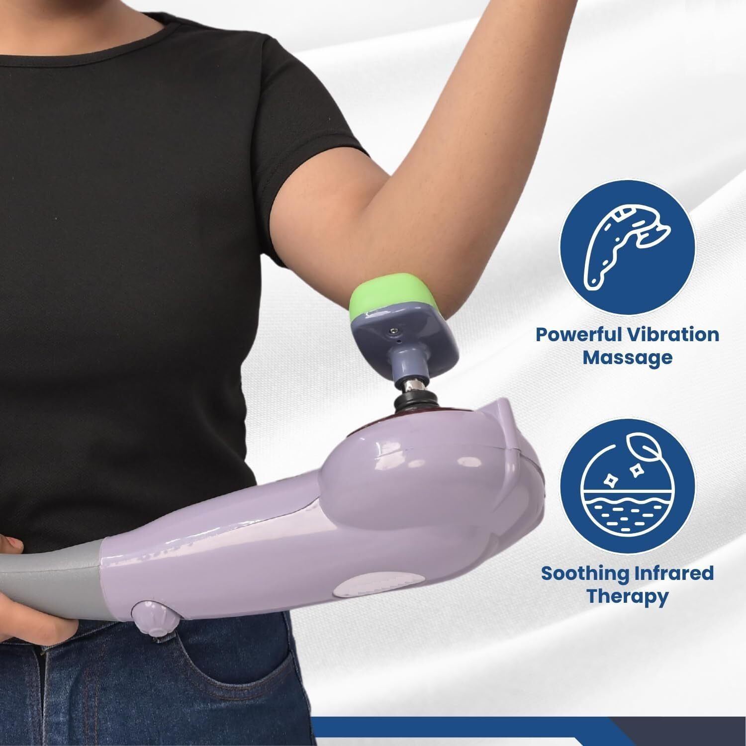 Image of classitovilla Magic Complete Body Massager with 7 attachments For Pain Relief Back, Neck, Foot