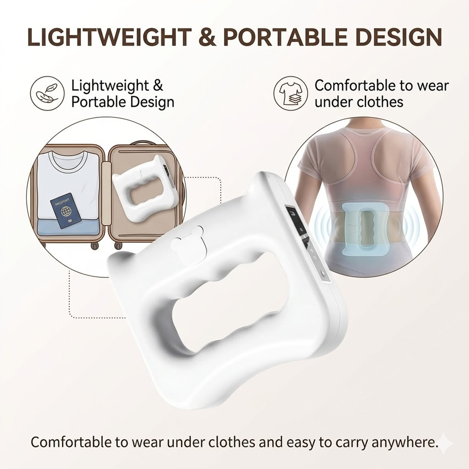 Image of Kripara Sales Vibrating Fascia Ring Massager - Multi-Functional Fitness Belt (USB Powered)