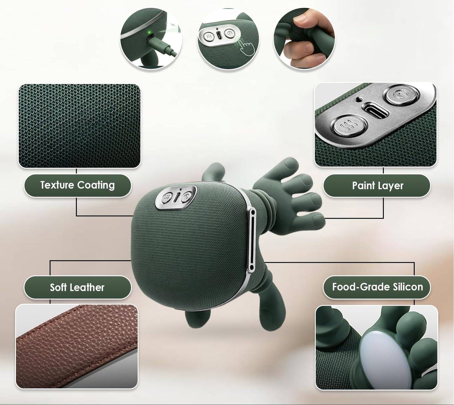 TRIMMO Finger Heated Neck & Shoulder Massager - Image 4