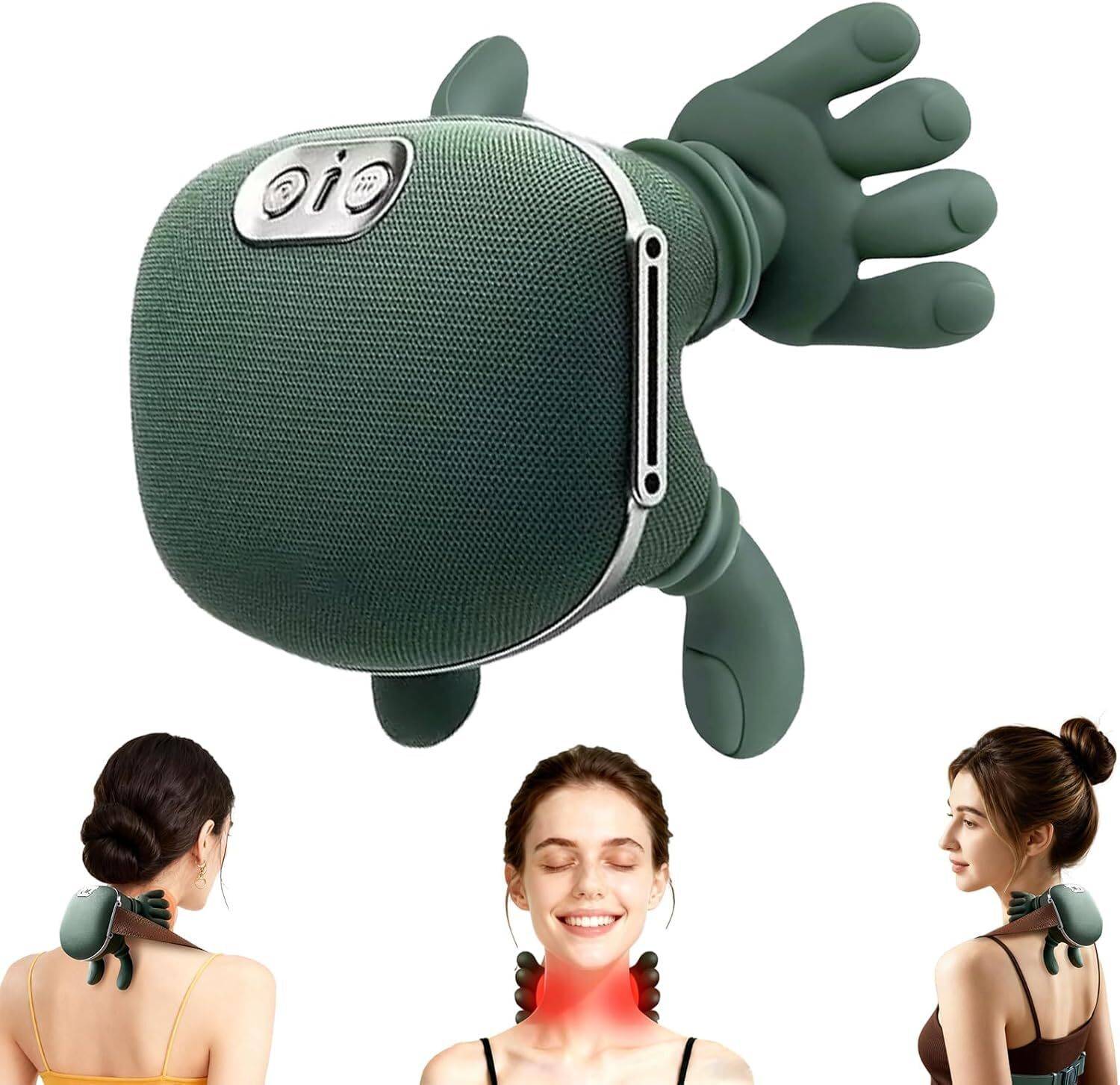 Lacossi Heated Wireless Shiatsu Neck, Back and Leg Massager