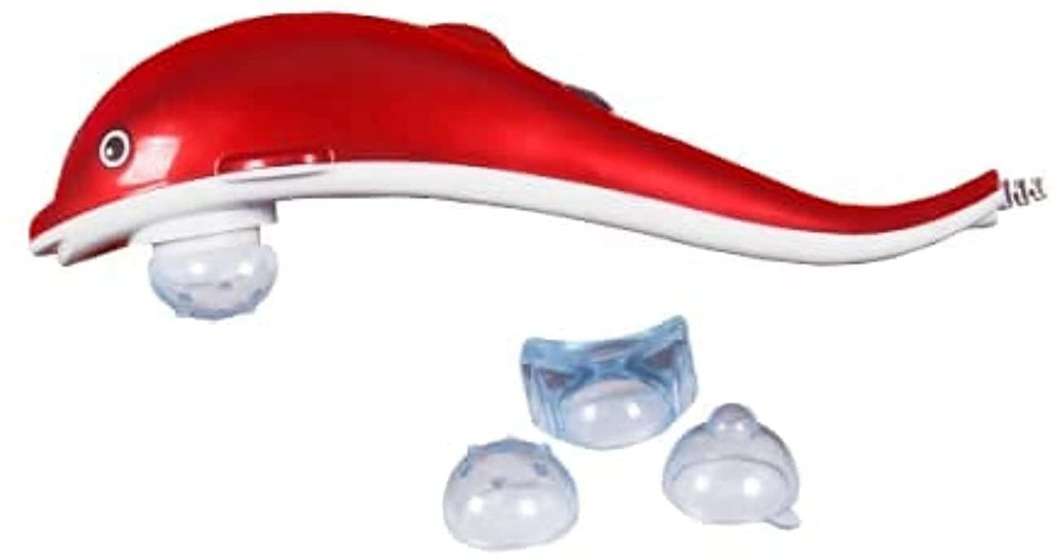 Image of Xydmtrls Dolphin Handheld Body Massager for Pain Relief with Powerful Vibration Electric Massage Bed