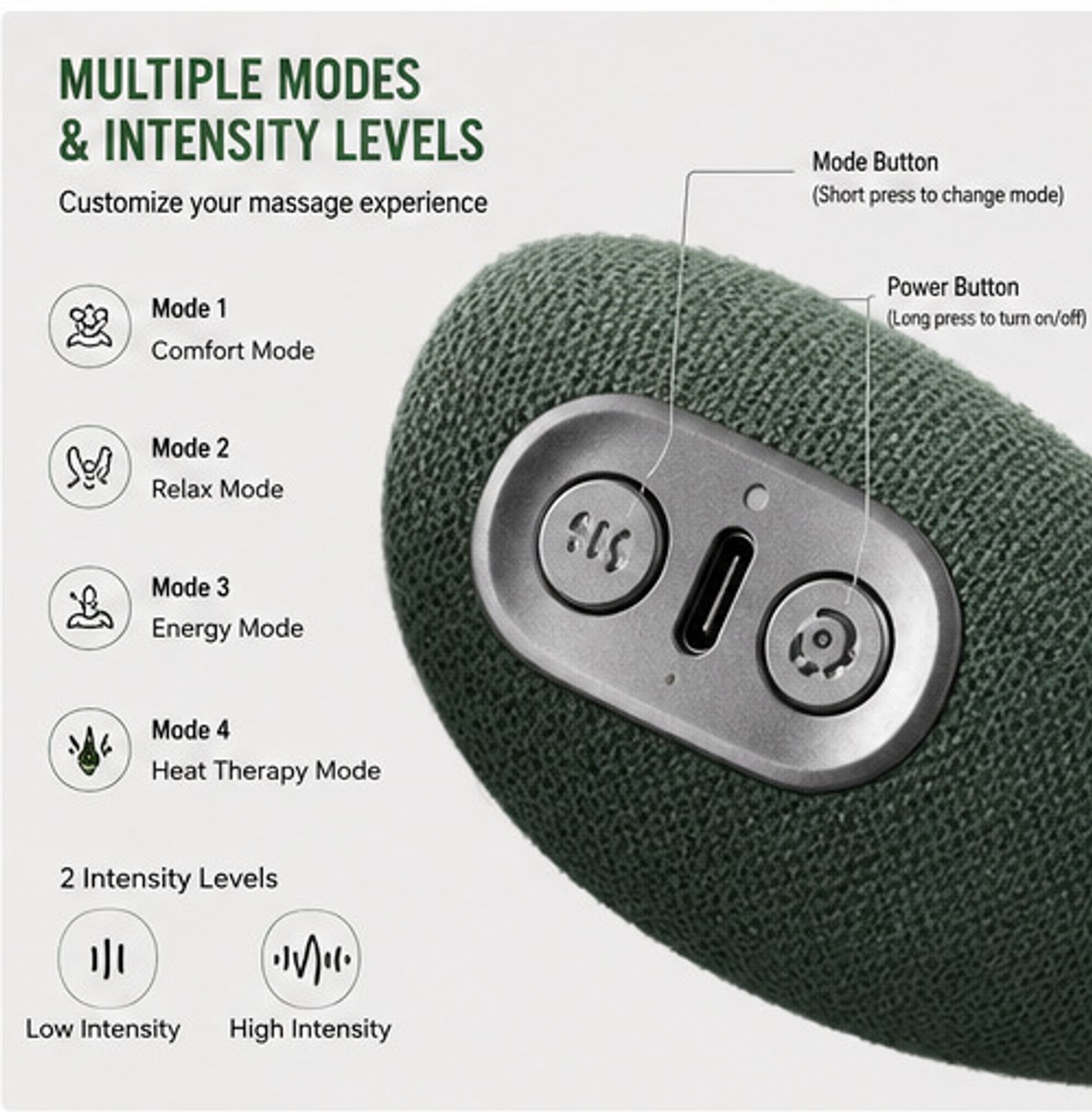 Image of HouseOfCommon Shoulder Massager,Heat for Pain Relief, Muscle Relaxation & Stress Reduction 2