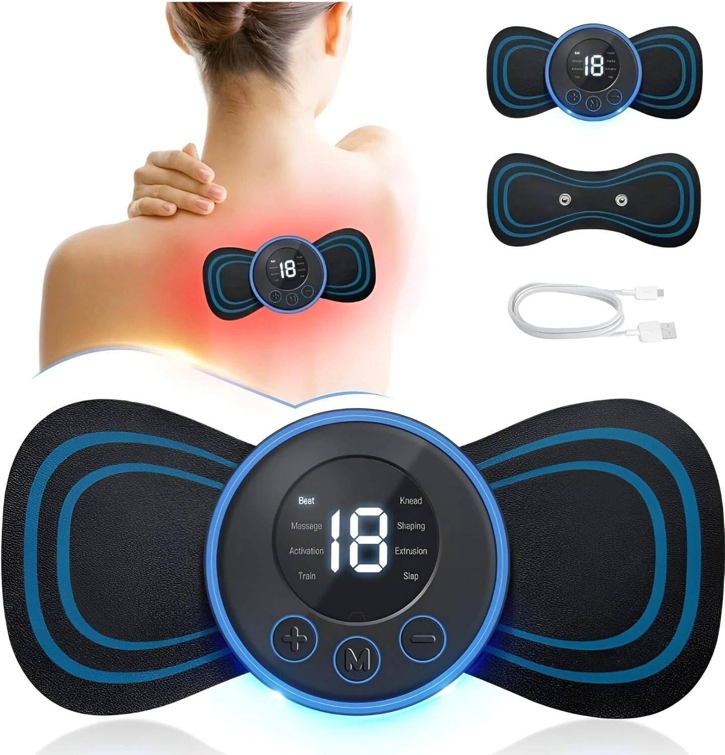 Totthar Mini Butterfly EMS Body Massager - 6 Pack
