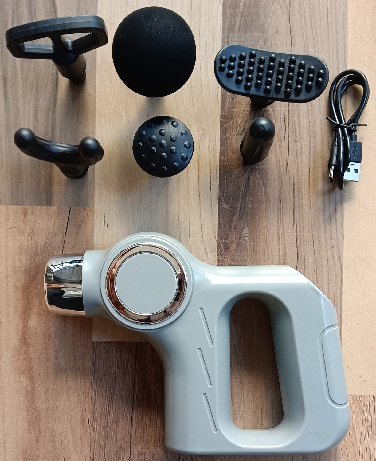 Image of Niyorez Fascia Gun Massager 6 Head 30 Preferred Speed Levels Body Massager(Multicolor)