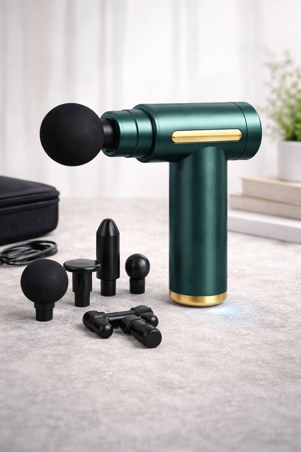 Physician Massage Gun with 4 Attachments - Image 1