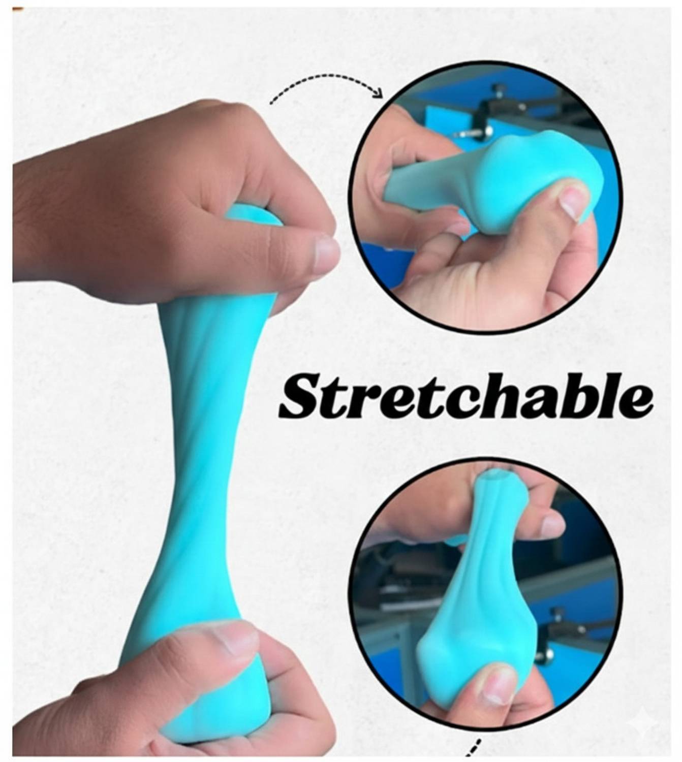 Winify Silicone Body Massager Blue - Image 3