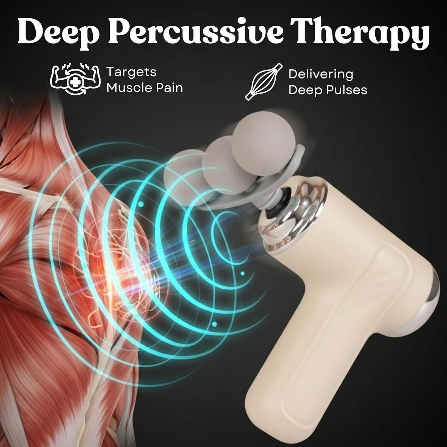 Image of Taxzilla Massage Gun Deep Tissue 6-Speed Portable Percussion Muscle Massager C1