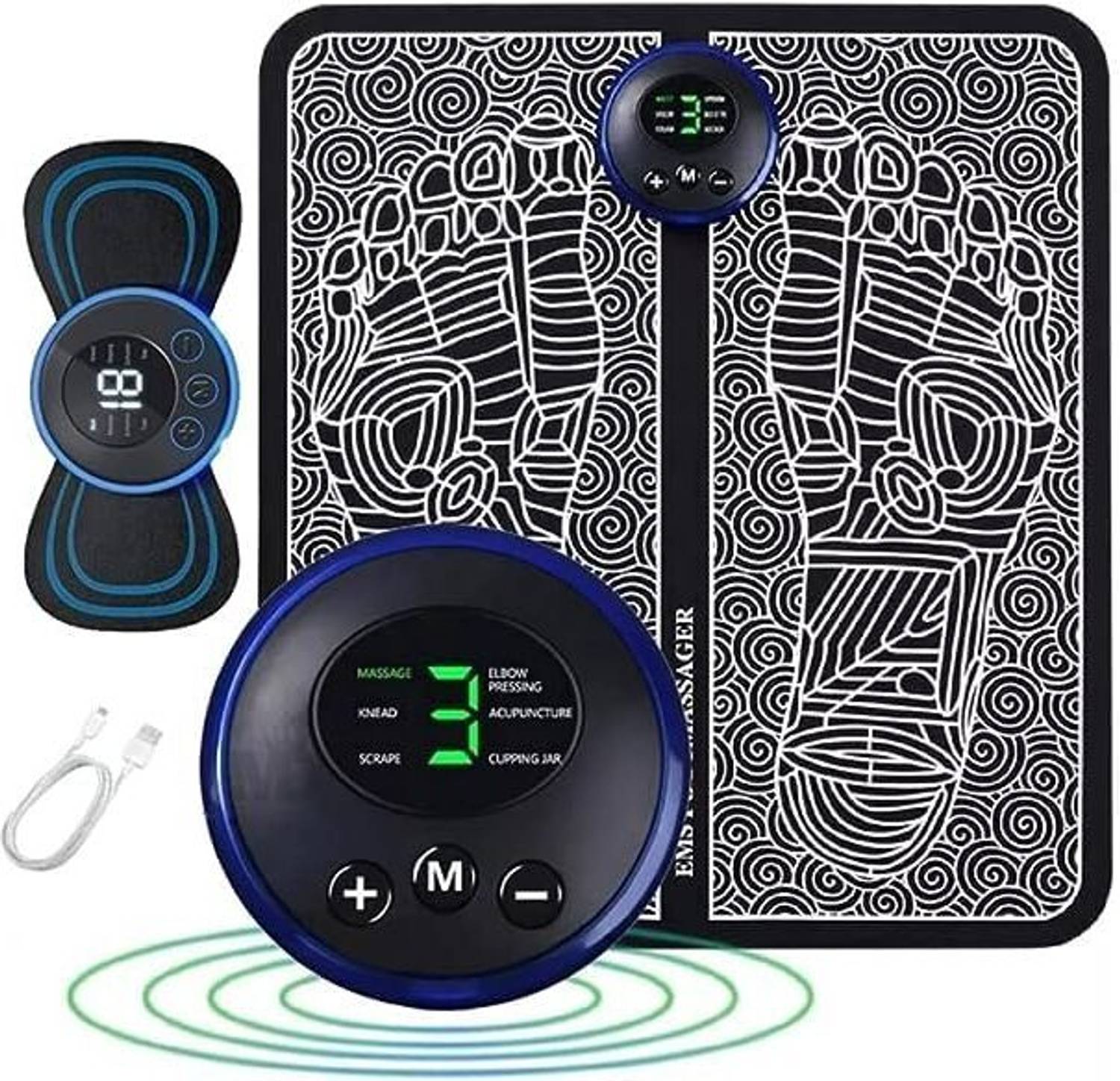 BlockChain Muscle Simulated Massage Therapy for Foot Hand Arms Arthritis Pain Relief
