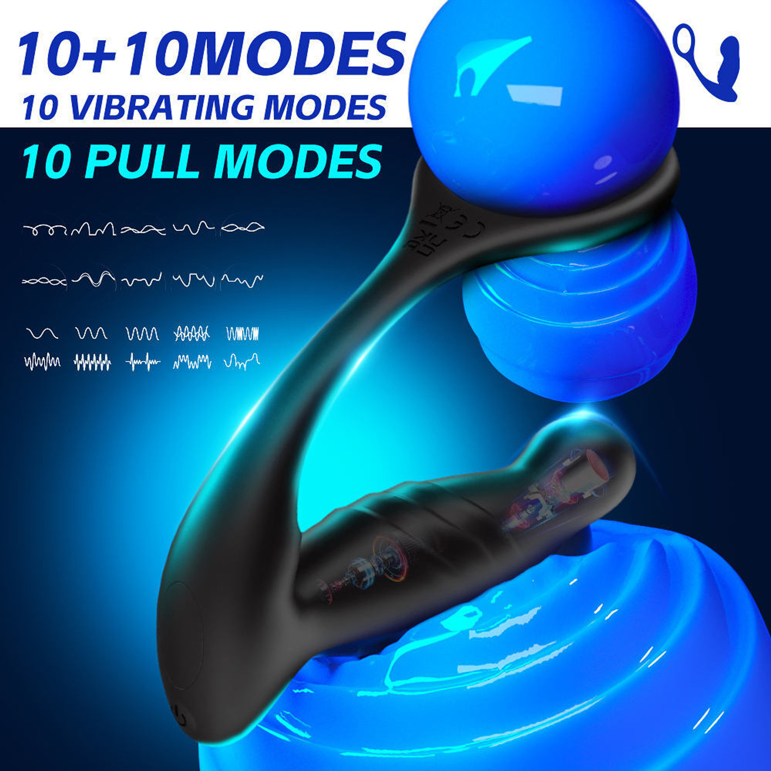 Image of ToyEx Male Prostate Massager FOR relief with remort