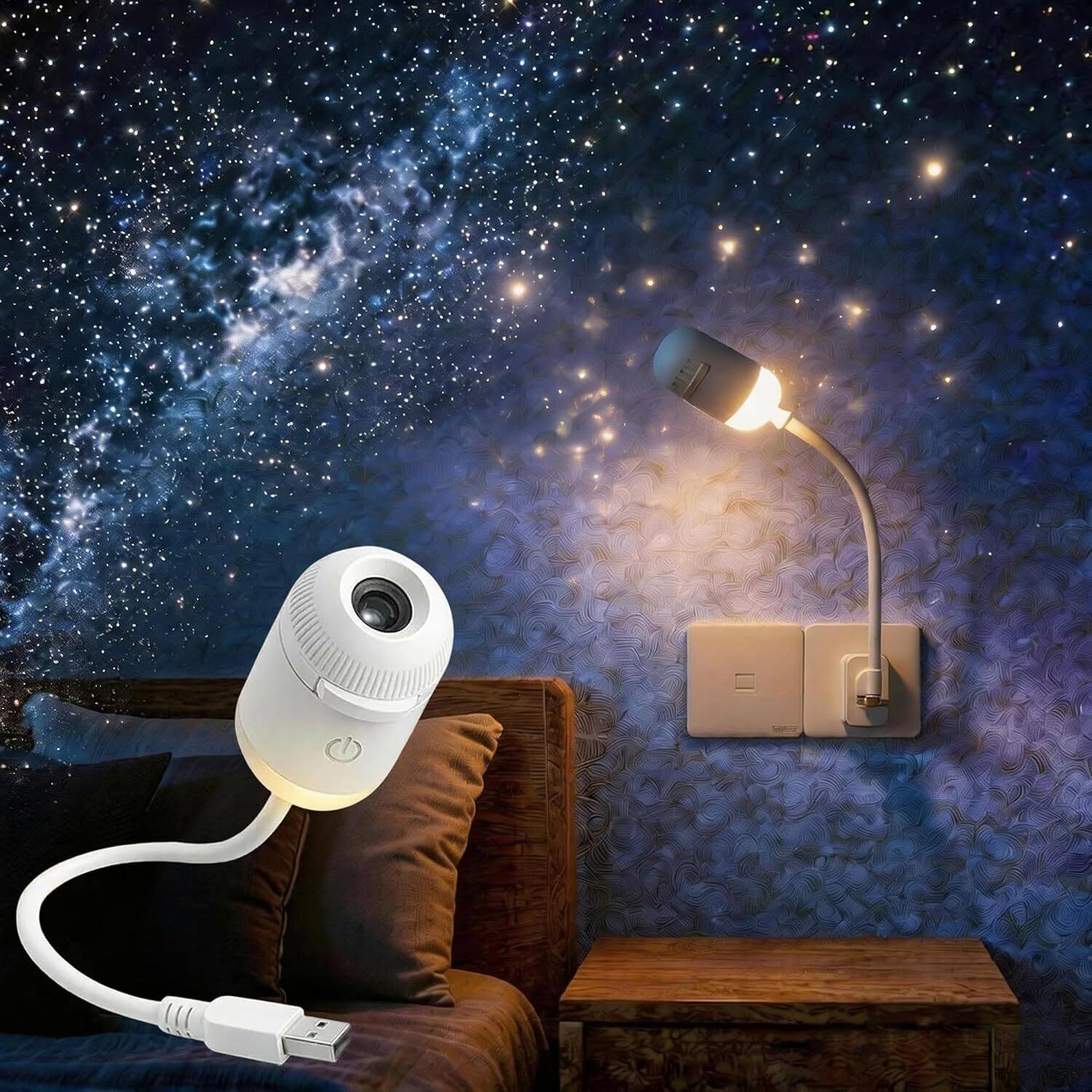 EXPREESCART Galaxy Star Projector Night Lamp - Image 1