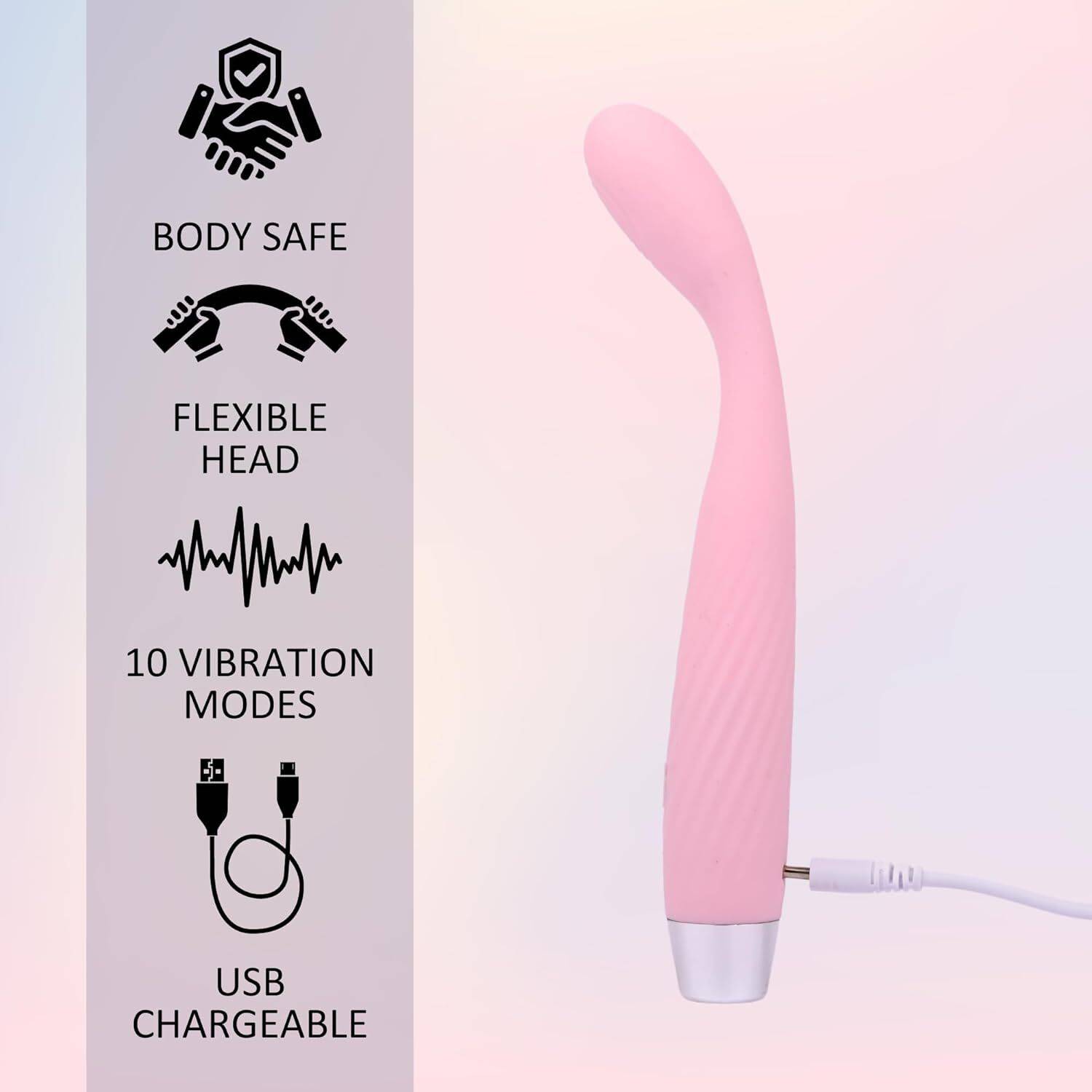 macloom Full Body Electric Soulmate Silent Ribbed Flexible Head - Image 3