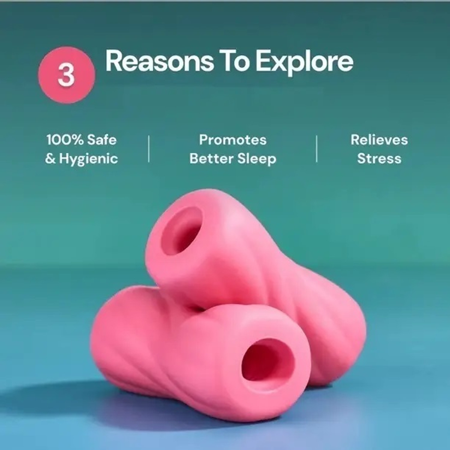 Image of ADJD Blue Stroker Premium Stress-Relief Sleeve Massager Finger Sleeve