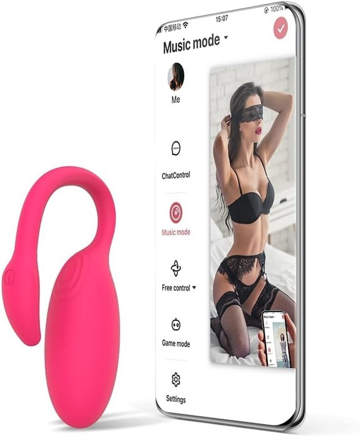 Image of Luzimaisa APP Remote Control Pink Fun Long Distance Couple Vibrator,