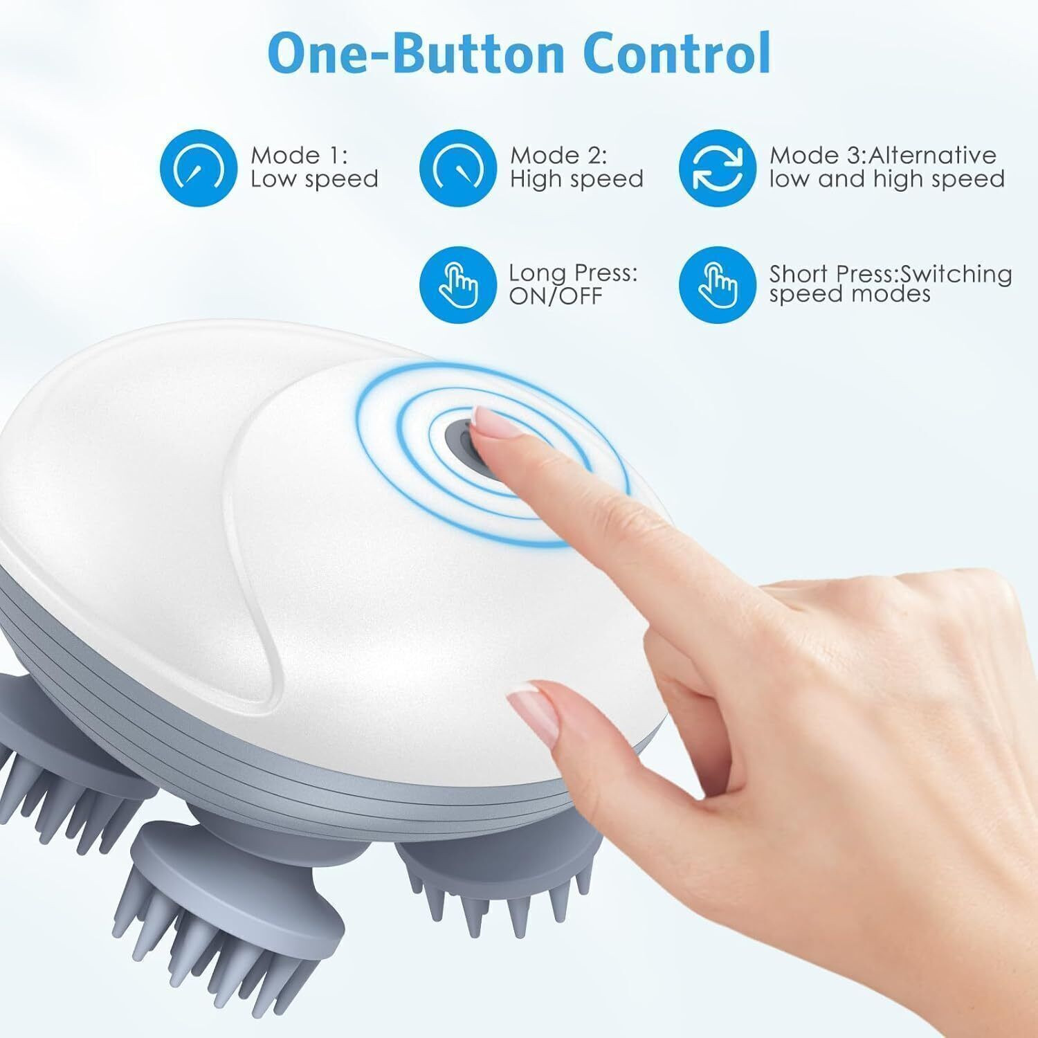 Image of PawPrints Revive Scalp Massager | 96 Silicon Points Body & Head Massager for Hair Growth