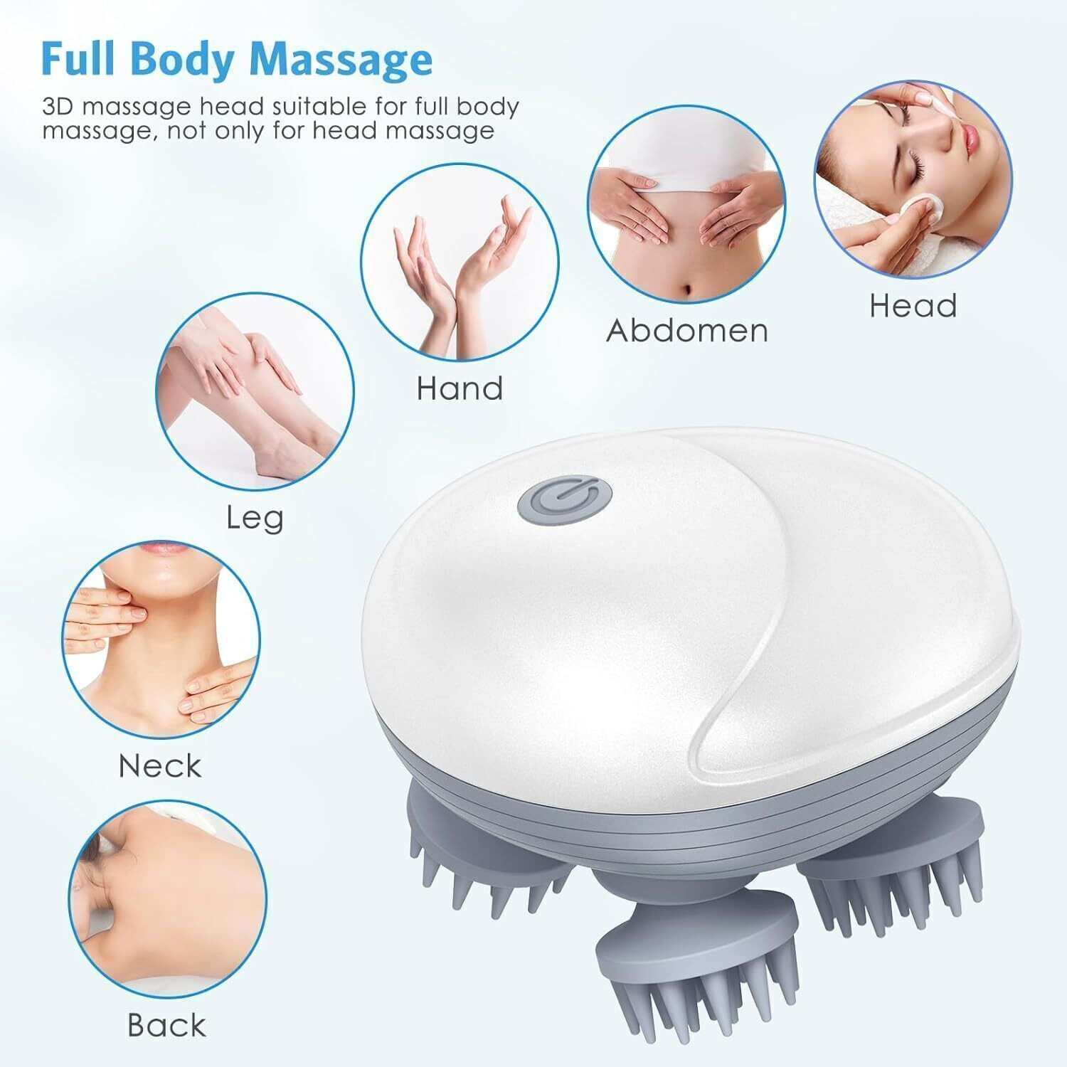 Image of PawPrints Revive Scalp Massager | 96 Silicon Points Body & Head Massager for Hair Growth