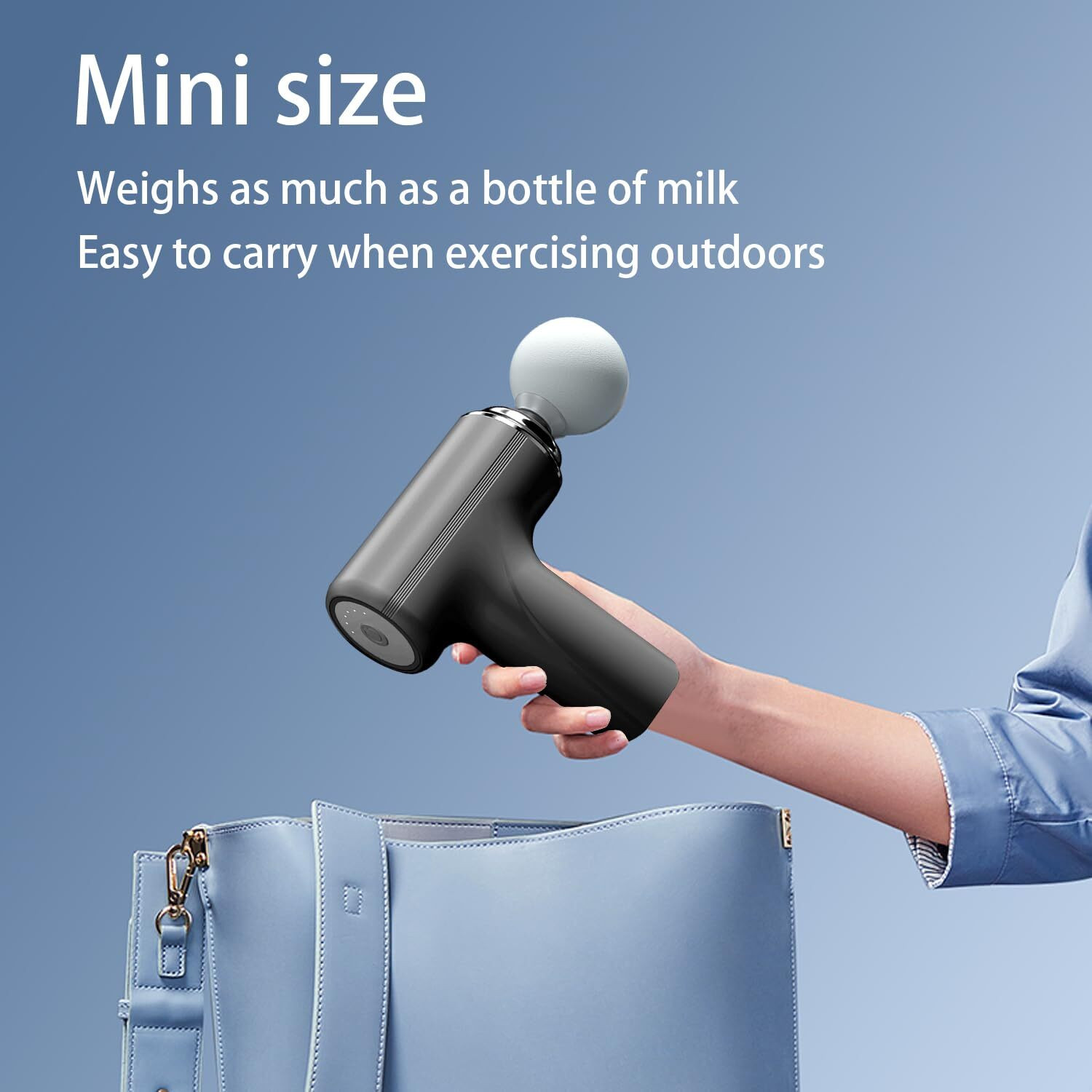 Image of JYORESHA Portable Massage Gun - Percussive Therapy Deep Tissue Massager for Muscle Inhaler