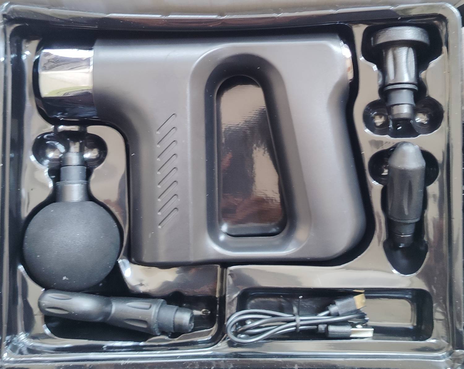 Niyorez Gun Massager KH 740 5 Speeds With 4 Head Handheld Body