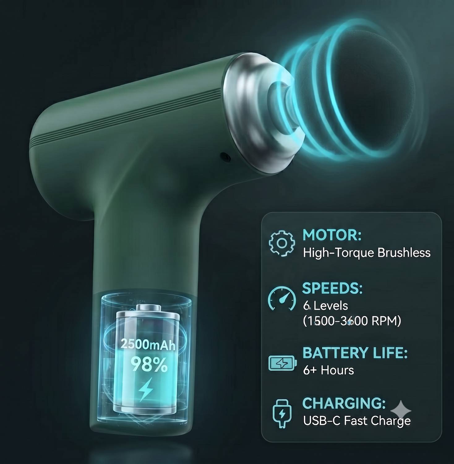 Piksu Massage Gun for Full Body - Image 3