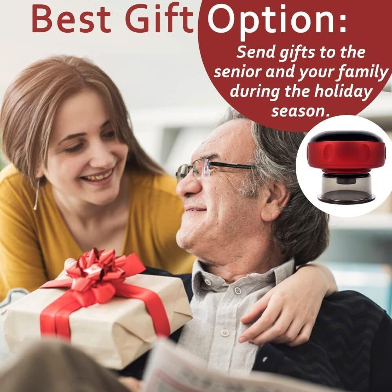 Image of SKYBUCKET Dynamic Electric Cupping Device - 5 Massage Modes With Heating Therapy,