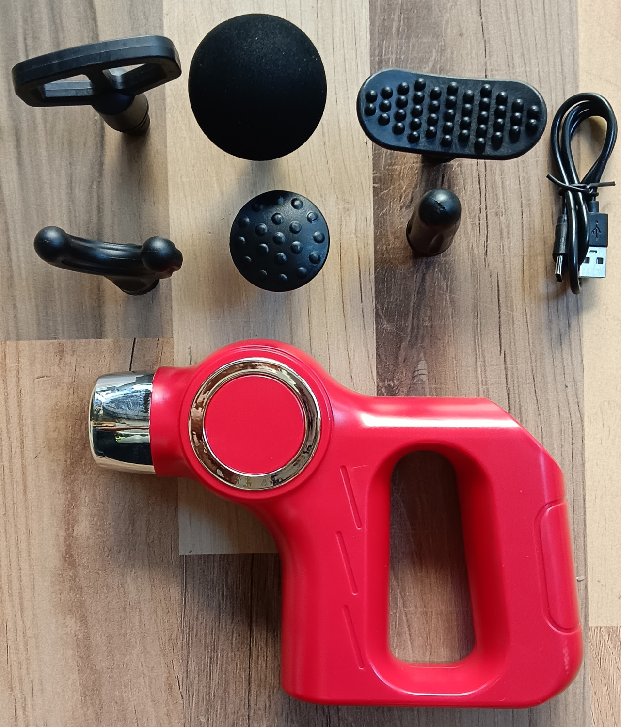Image of Niyorez Fascia Gun Massager 6 Head 30 Preferred Speed Levels Body Massager(Multicolor)