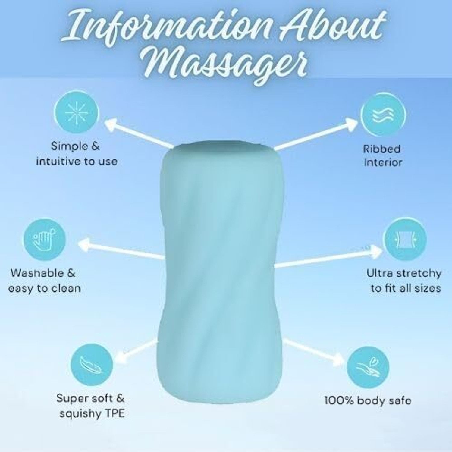 Image of Huangbao G015 Jack Stroker Compact Soft Flexible Personal Body Massager