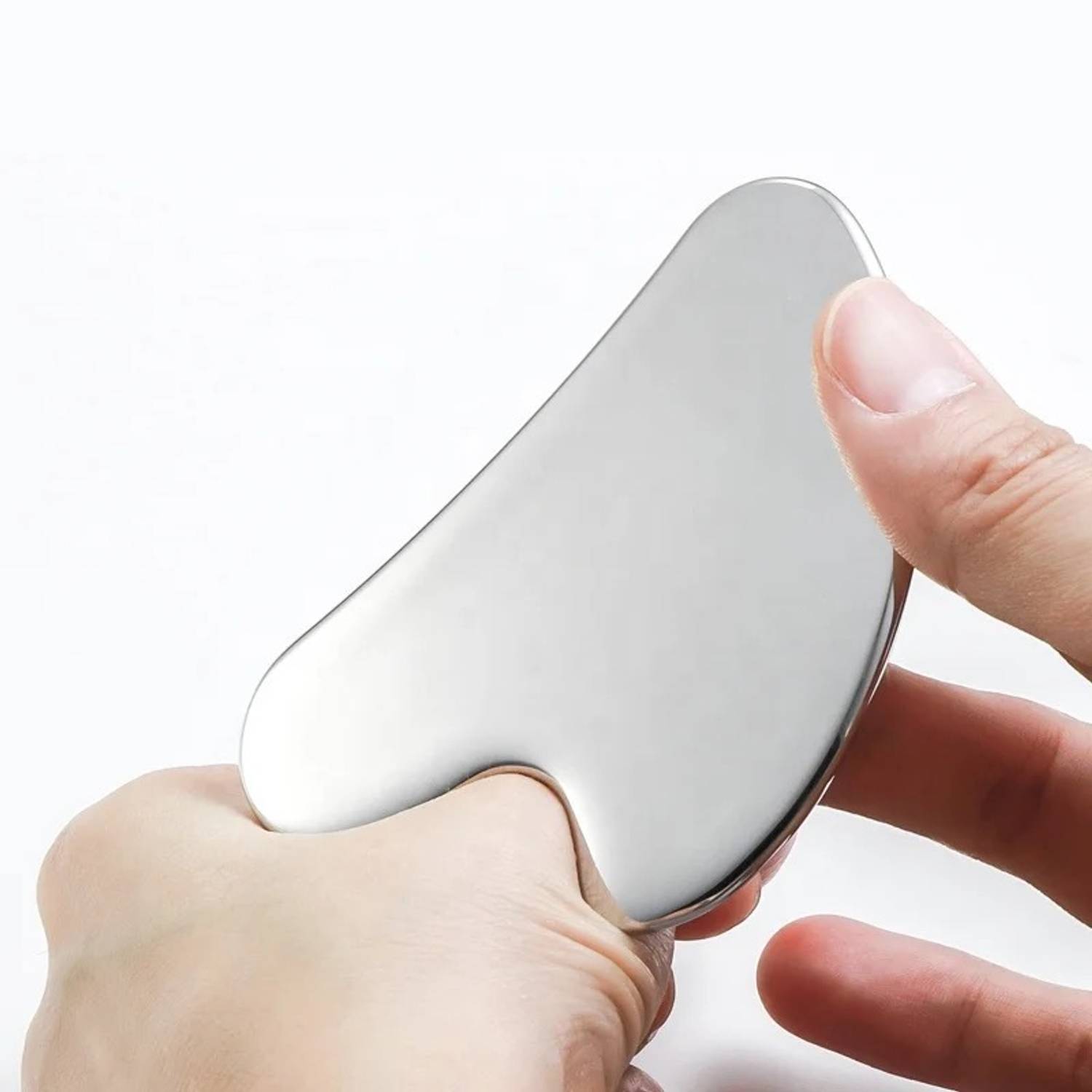 Livronic Stainless Steel Gua Sha Facial Tool - Image 2