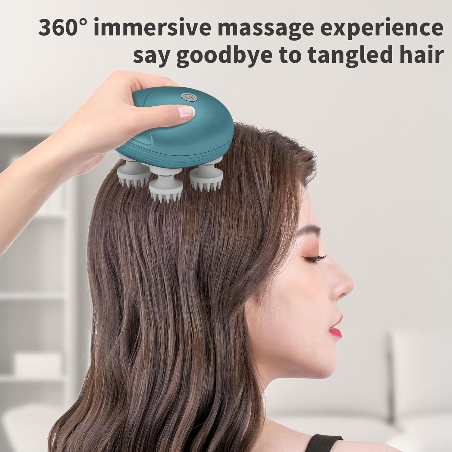 Image of FINARO Rechargeable Mini Head Massager, Electric Scalp Massager