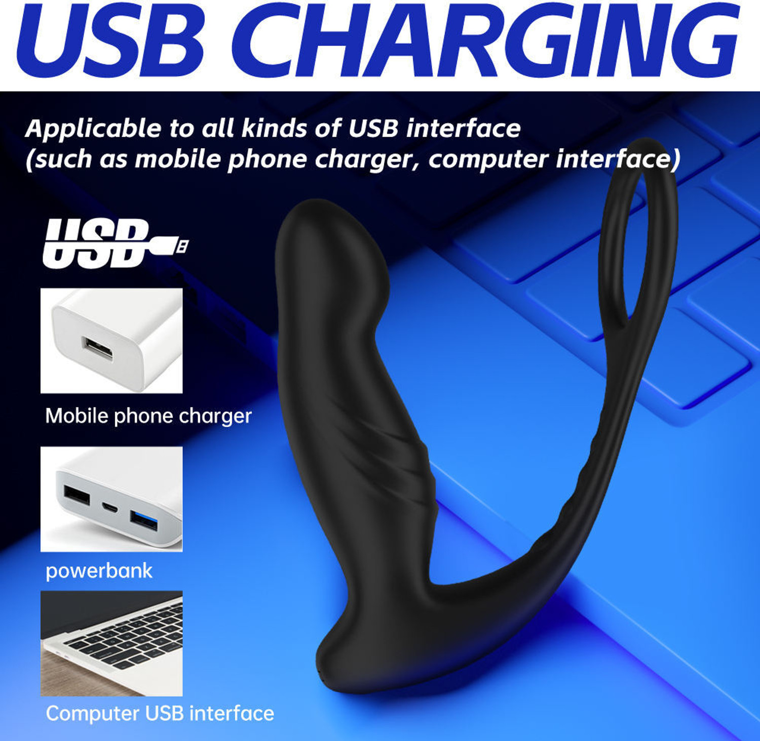 Image of ToyEx Male Prostate Massager FOR relief with remort