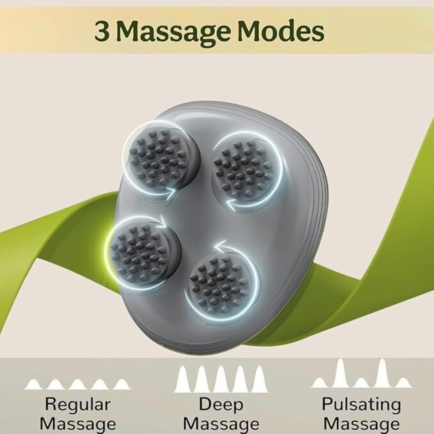 Image of PawPrints Revive Scalp Massager | 96 Silicon Points Body & Head Massager for Hair Growth