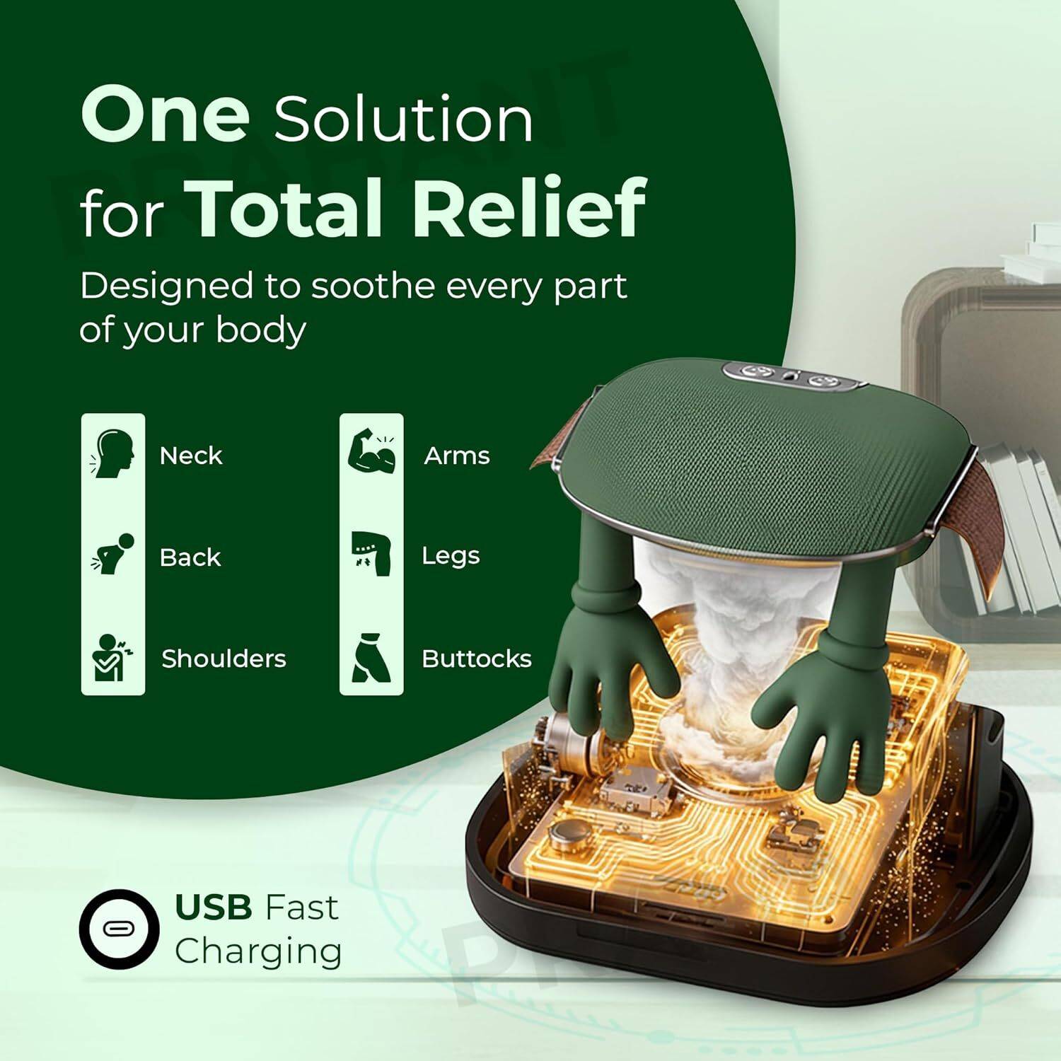 Dhruviyatik Advanced Wireless Shiatsu Massager - Image 5