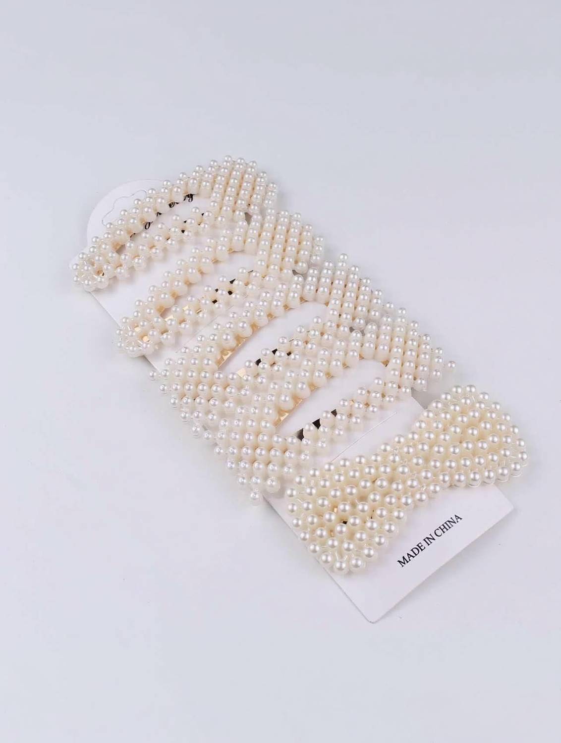 APSAMBR 5 pcs/set Pearl Hair Clip for Women Elegant Korean Design Snap Hair Barrette Stick Pearl Hairpin Hair Pins Hair Accessories Hair Clip