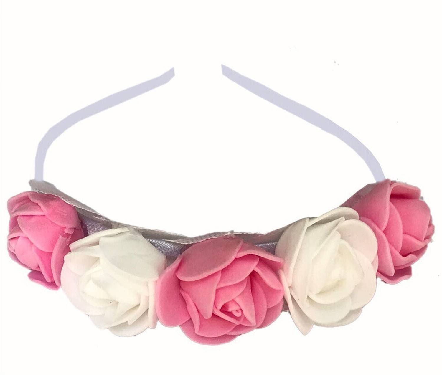 AROOMAN Baby Hair Band Flower Headband For Kid Girls Baby Head Band , Pack of-01 Hair Band