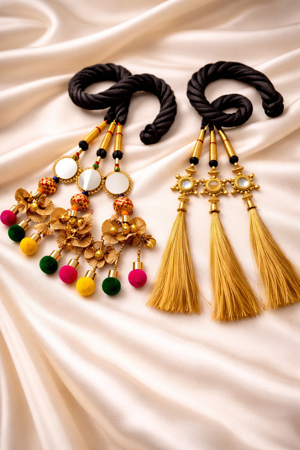 RITUYA CREATION Patiala paranda for hair combo(pack of 2) Hair Accessory Set