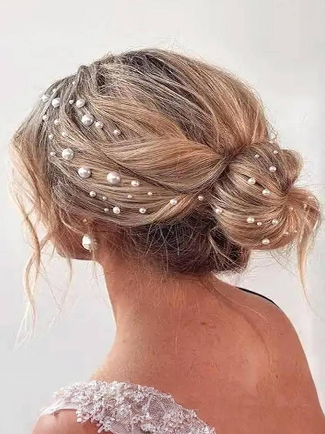 Alucia Hair Accessories For Women 250 Pc Pearl Mix Size Wedding Hairstyle Tools Hair Accessory Set