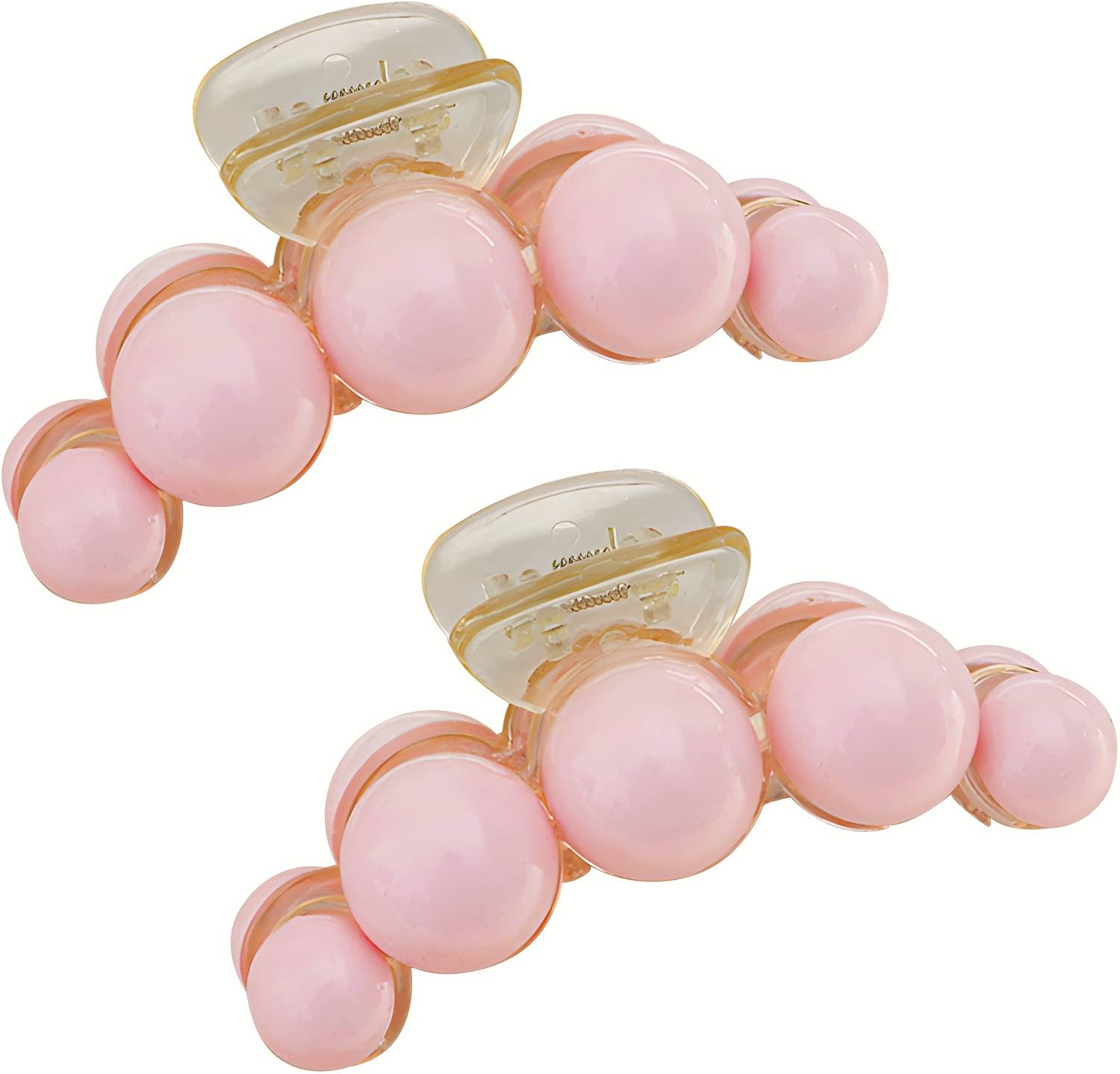 AmazingKarts 2 Pcs Korean Stylish Large Pearl Hair Claw Clutches for Women and Girls Hair Claw