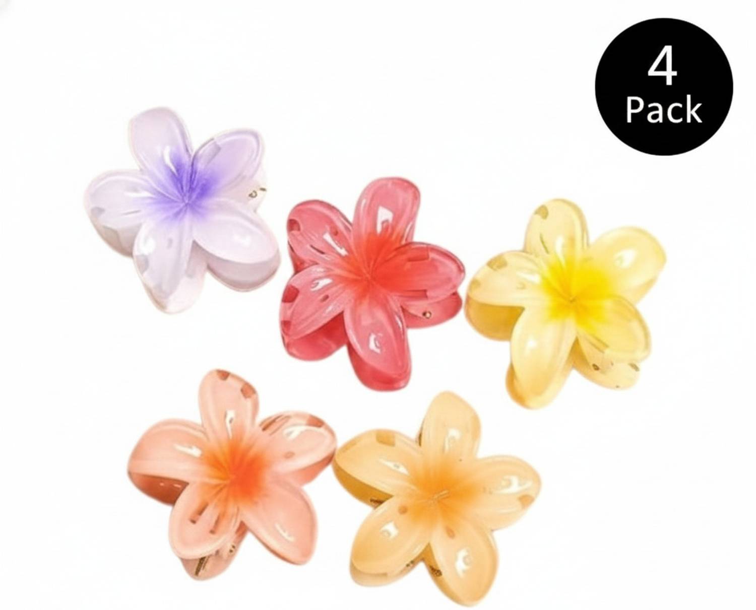 Blushbay Hair Claw Clips For Women Girls Plumeria Clutchers Hair Clip