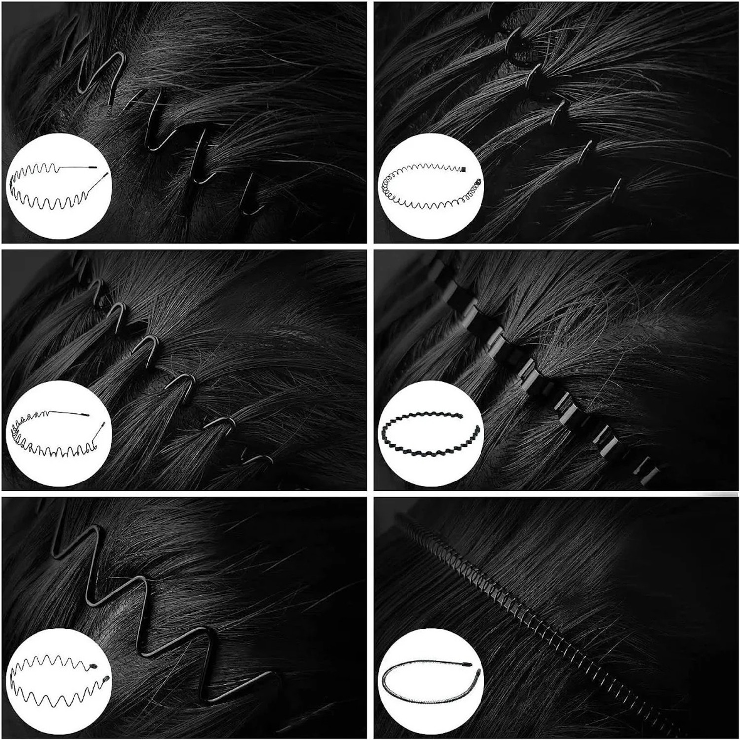 Image of Seeotwo Wavy Non-Slip Headband Hair Band
